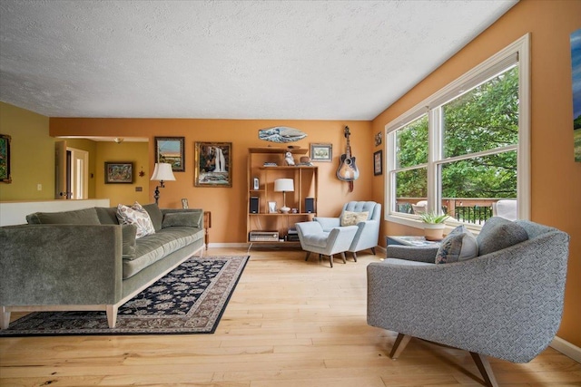 315 S Bone Dr, Normal, IL 61761 - living room with light wood-style floors and a textured ceiling