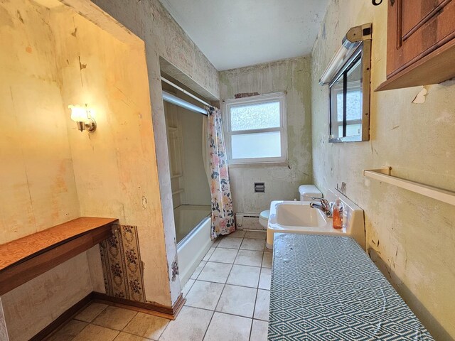 1212 N Mill St, Pontiac, IL 61764 - hallway with baseboard heating, light wood-type flooring, and wallpapered walls