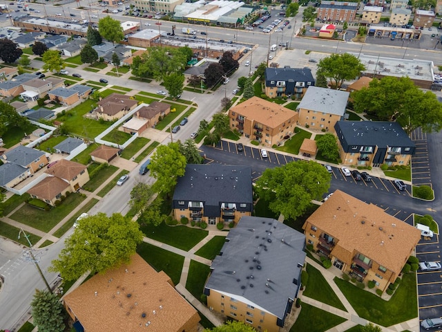 4825 W 109th St Unit 303, Oak Lawn, IL 60453 - aerial view of property and surrounding area featuring nearby suburban area
