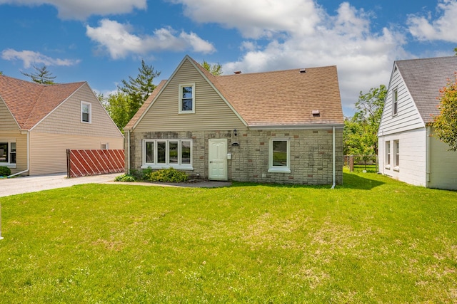 4117 W 99th St, Oak Lawn, IL 60453 - rear view of house featuring stone siding