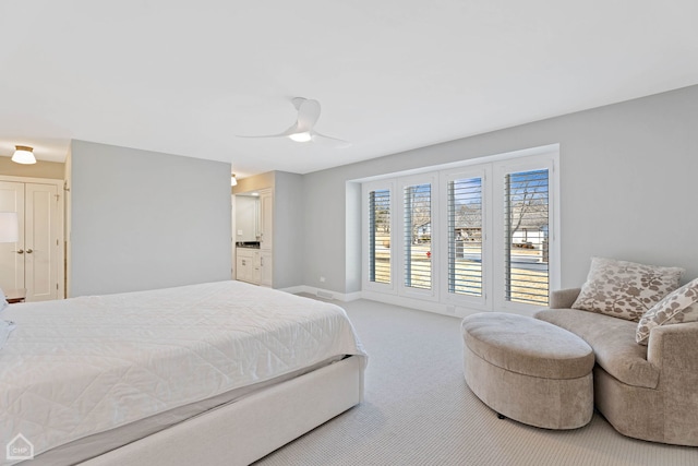 9317 Firth Ct, Lakewood, IL 60014 - bedroom with carpet floors and a ceiling fan