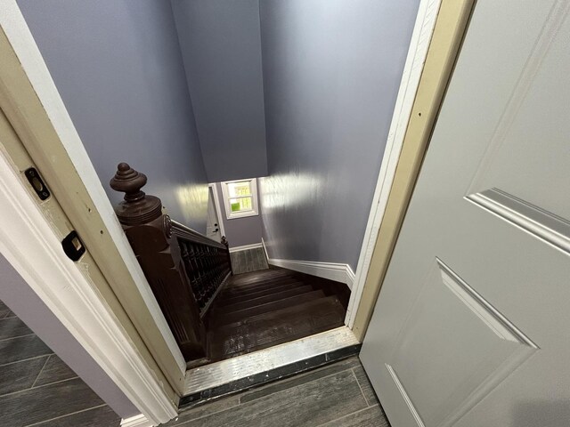 2709 S 59th Ct, Cicero, IL 60804 - staircase with wood finished floors and baseboards