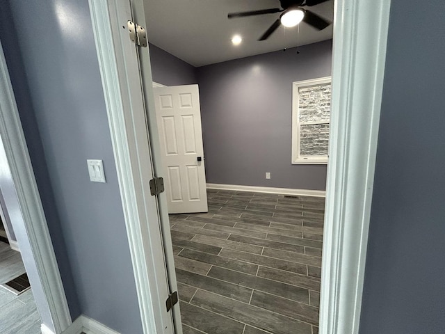 2709 S 59th Ct, Cicero, IL 60804 - corridor with wood tiled floors and baseboards