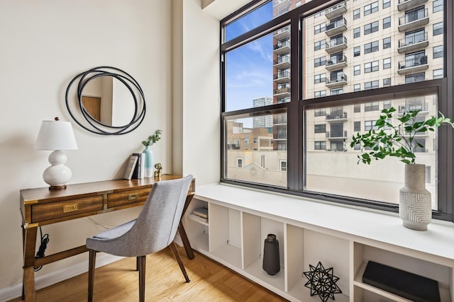 1503 S State St Unit 606, Chicago, IL 60605 - office area with wood finished floors