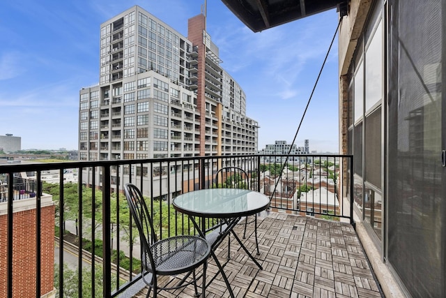 1503 S State St Unit 606, Chicago, IL 60605 - balcony featuring a view of city