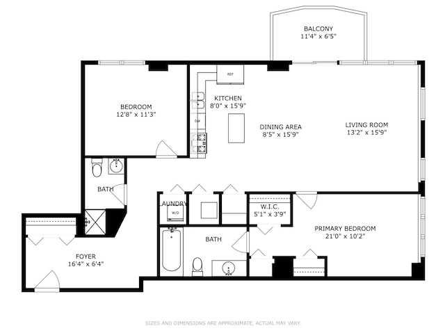 1503 S State St Unit 606, Chicago, IL 60605 - view of floor plan / room layout