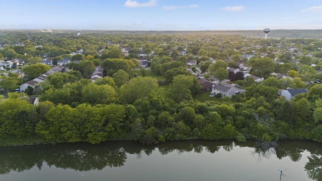 4574 Whitney Dr, Hanover Park, IL 60133 - aerial view of residential area with a large body of water