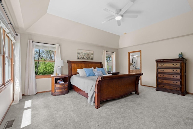2905 Rose Ave, Mchenry, IL 60050 - bedroom with carpet, baseboards, and ceiling fan