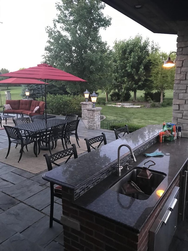 22957 Devonshire Ln, Frankfort, IL 60423 - view of patio with an outdoor hangout area