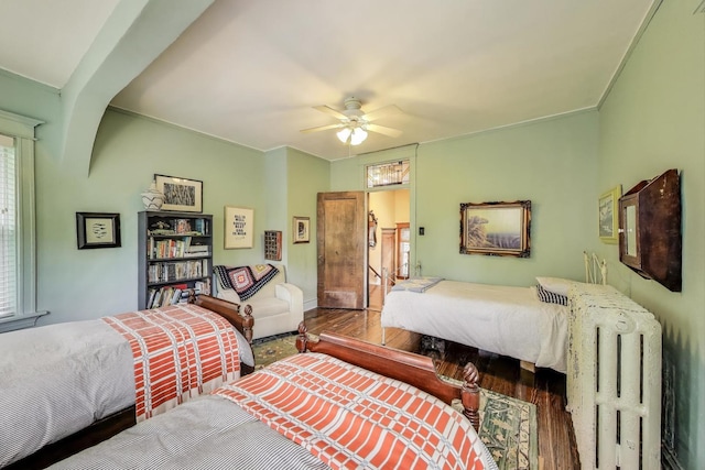 1701 W Chase Ave, Chicago, IL 60626 - bedroom with wood finished floors and ceiling fan