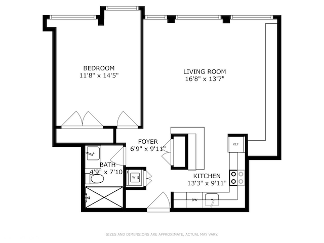 450 W Briar Pl Unit 12G, Chicago, IL 60657 - room layout