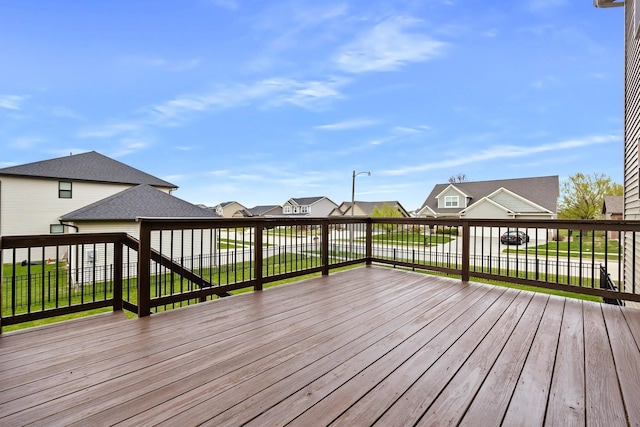 2708 Red Rock Rd, Normal, IL 61761 - wooden deck with a residential view