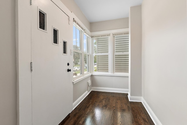 12424 S Carpenter St, Calumet Park, IL 60827 - doorway featuring plenty of natural light, wood finished floors, and baseboards