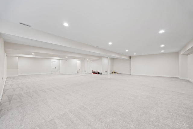 4103 Douglas Rd, Downers Grove, IL 60515 - finished basement with recessed lighting and carpet flooring