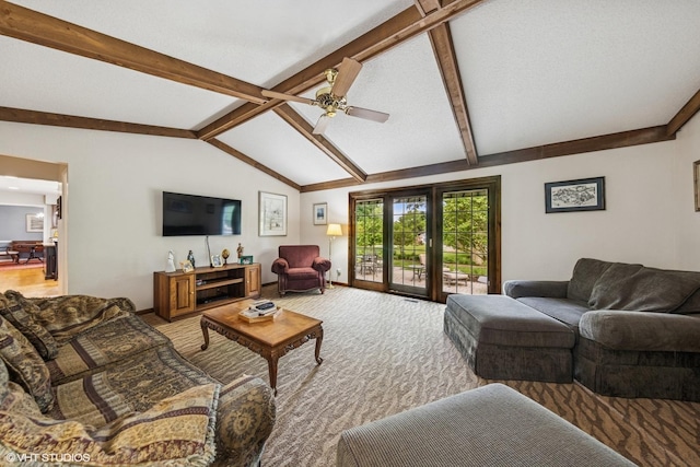 2139 Riverlea Cir, Naperville, IL 60565 - living area with ceiling fan, carpet floors, and baseboards