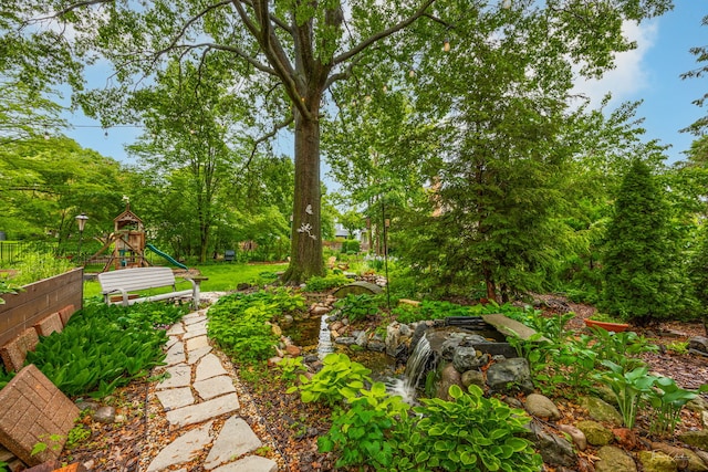 2734 Alyssa Dr, Naperville, IL 60565 - view of yard featuring a playground