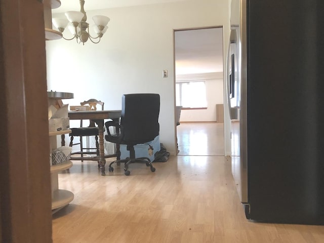 6100 S Parkside Ave, Chicago, IL 60638 - office space with a chandelier and light wood finished floors