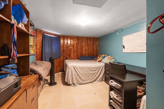 4109 W Oakdale Ave, Chicago, IL 60641 - bedroom featuring wood walls