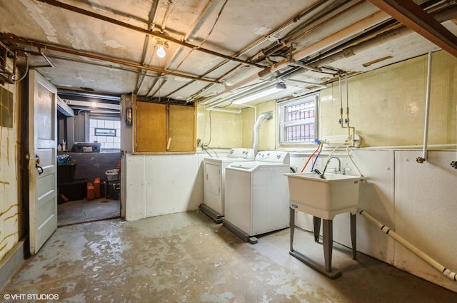 2109 N Long Ave, Chicago, IL 60639 - basement featuring independent washer and dryer and healthy amount of natural light