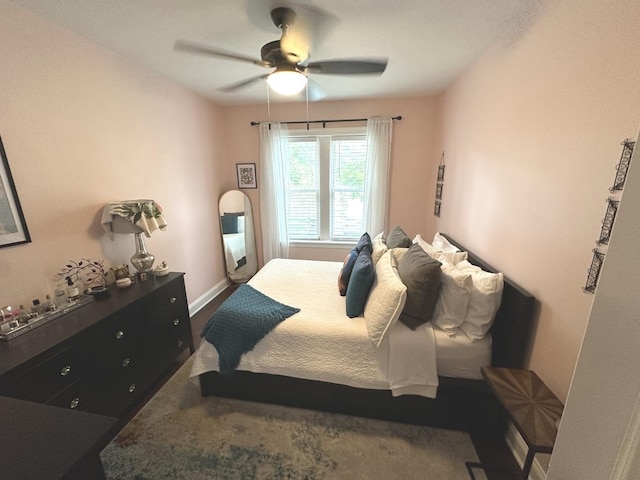 6418 18th St Unit 7, Berwyn, IL 60402 - bedroom with a ceiling fan and baseboards