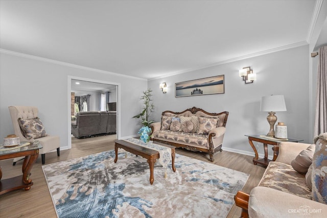 440 Cranesbill Dr, West Chicago, IL 60185 - living area with ornamental molding, wood finished floors, and baseboards