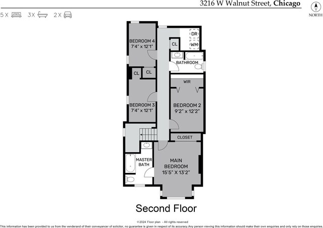 3216 W Walnut St, Chicago, IL 60624 - home floor plan