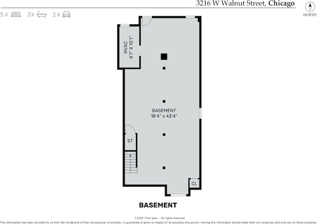 3216 W Walnut St, Chicago, IL 60624 - home floor plan