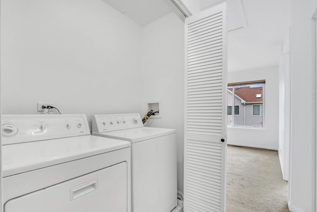 1544 Sauganash Ct, Gurnee, IL 60031 - washroom featuring washer and dryer, light colored carpet, and baseboards