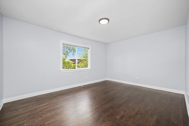 4113 176th Pl, Country Club Hills, IL 60478 - empty room featuring baseboards and dark wood finished floors