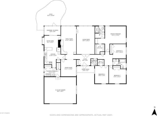 1116 W Mallard Dr, Palatine, IL 60067 - room layout
