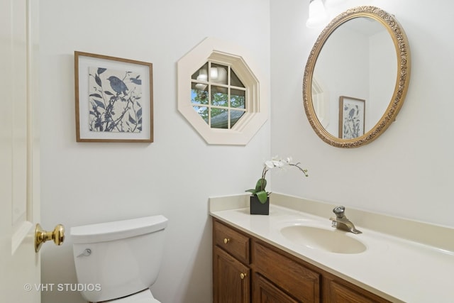 1116 W Mallard Dr, Palatine, IL 60067 - half bathroom with vanity and toilet