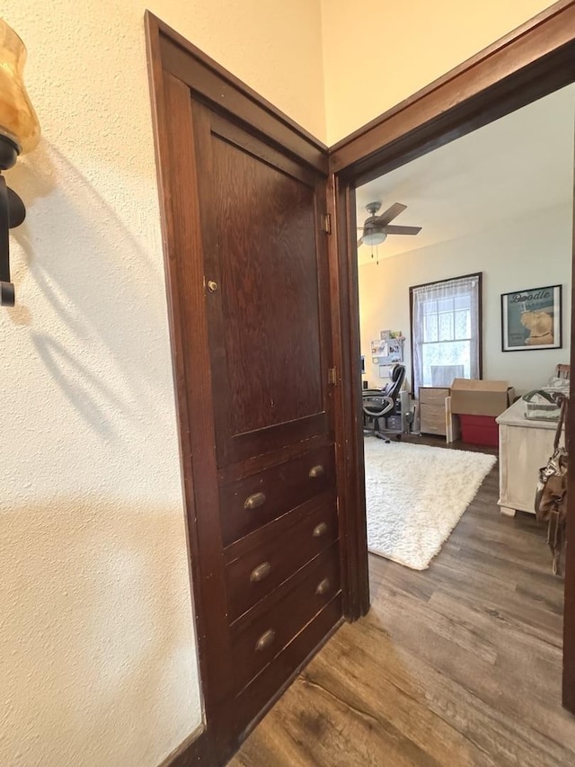 1118 W 4th St, Dixon, IL 61021 - hallway featuring dark wood-style flooring