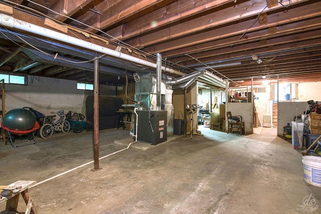28671 Moose Range Rd, Sycamore, IL 60178 - basement featuring heating unit