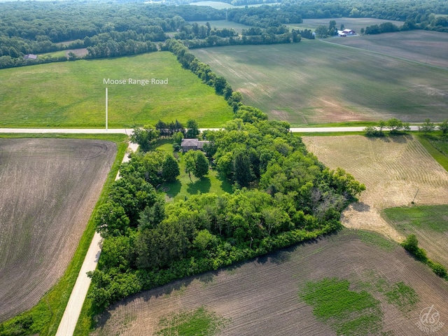 28671 Moose Range Rd, Sycamore, IL 60178 - aerial view of sparsely populated area with rows of crops