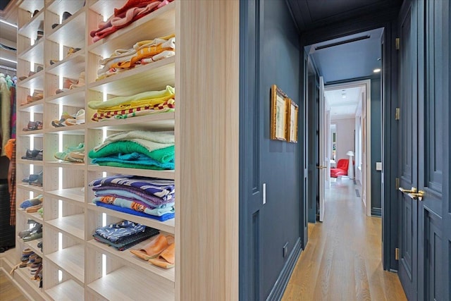 159 E Walton Pl Unit 8C, Chicago, IL 60611 - corridor with light wood-style flooring and baseboards