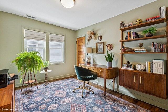 4058 N Kostner Ave, Chicago, IL 60641 - office area with wood finished floors and baseboards