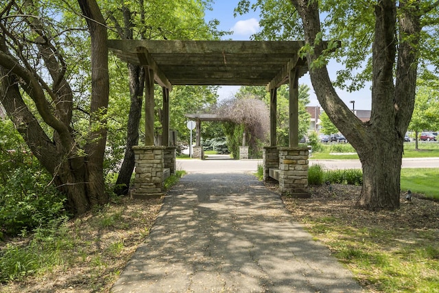 39W382 W Mallory Dr, Geneva, IL 60134 - view of community featuring a pergola