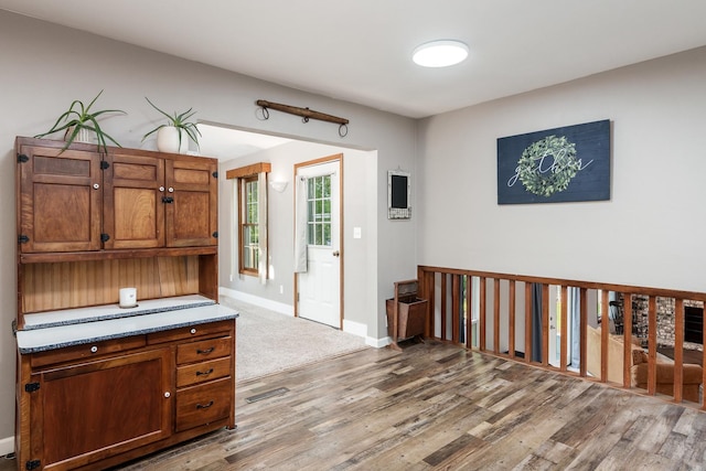 7812 Rhonda Dr, Roscoe, IL 61073 - office area with wood finished floors and baseboards