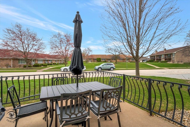 17932 S Alaska Ct Unit 21, Orland Park, IL 60467 - view of patio / terrace with a residential view and outdoor dining space