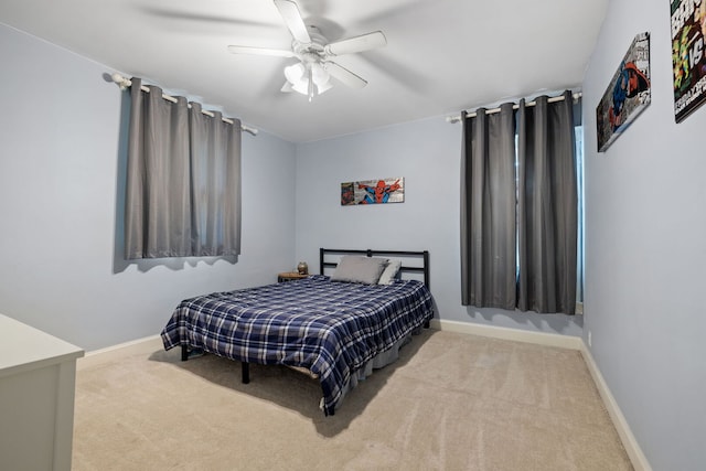13805 Sharp Dr, Plainfield, IL 60544 - carpeted bedroom with baseboards and ceiling fan