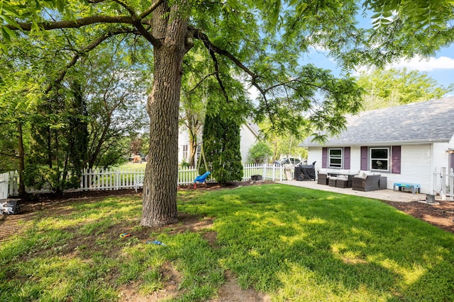 13805 Sharp Dr, Plainfield, IL 60544 - view of yard with an outdoor hangout area and a patio area