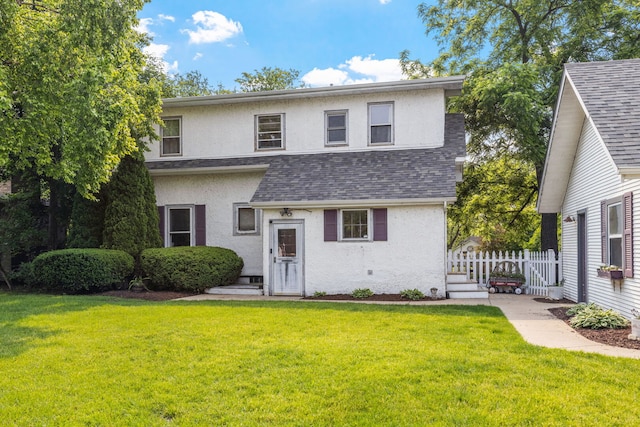 13805 Sharp Dr, Plainfield, IL 60544 - view of front facade with stucco siding and a shingled roof