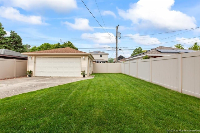 9144 S Trumbull Ave, Evergreen Park, IL 60805 - view of yard featuring an outbuilding and a detached garage
