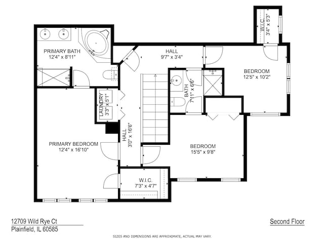 12709 Wild Rye Ct, Plainfield, IL 60585 - home floor plan