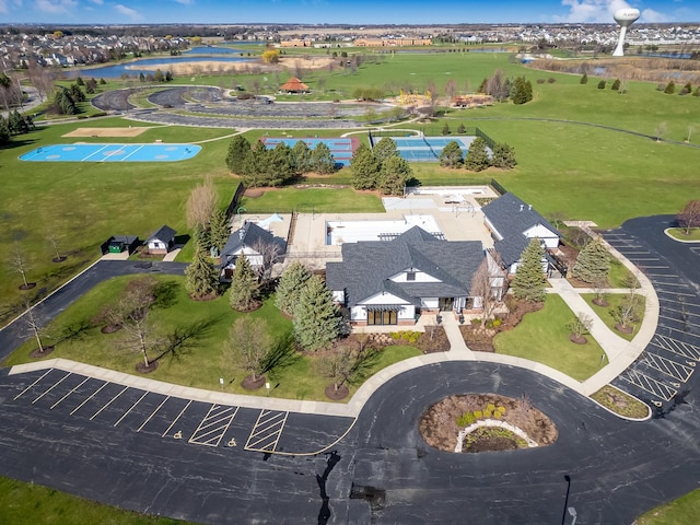 12709 Wild Rye Ct, Plainfield, IL 60585 - bird's eye view of a large body of water