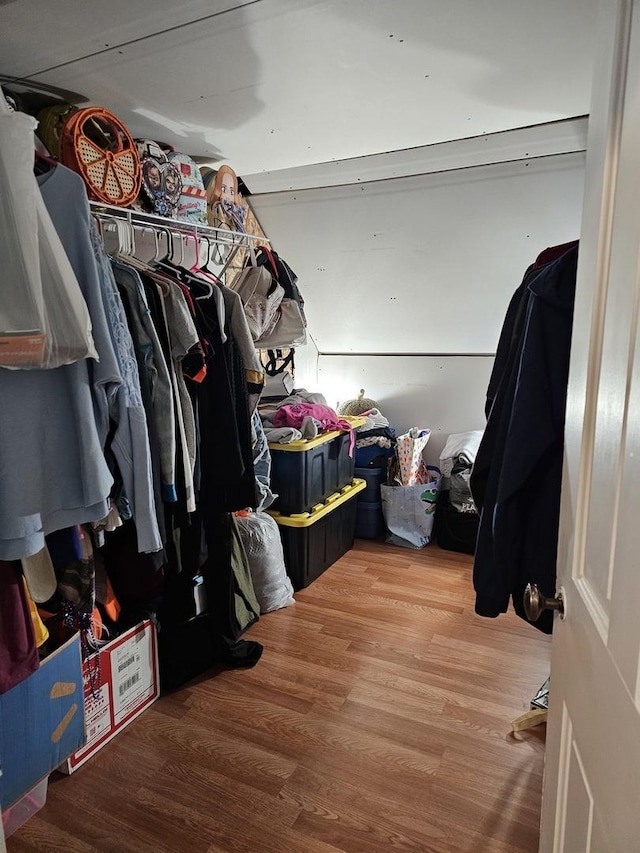 427 W Hurlbut Ave, Belvidere, IL 61008 - walk in closet featuring wood finished floors