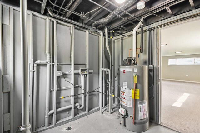 329 E Jefferson St, Bensenville, IL 60106 - below grade area with gas water heater