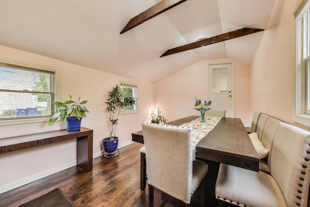 1086 E Thacker St, Des Plaines, IL 60016 - dining room featuring dark wood-style floors and baseboards