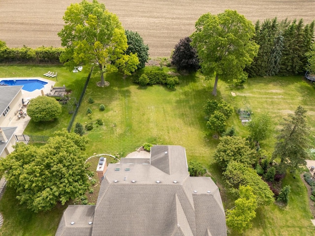 13045 Silver Fox Dr, Lemont, IL 60439 - aerial view of property and surrounding area featuring a pool area
