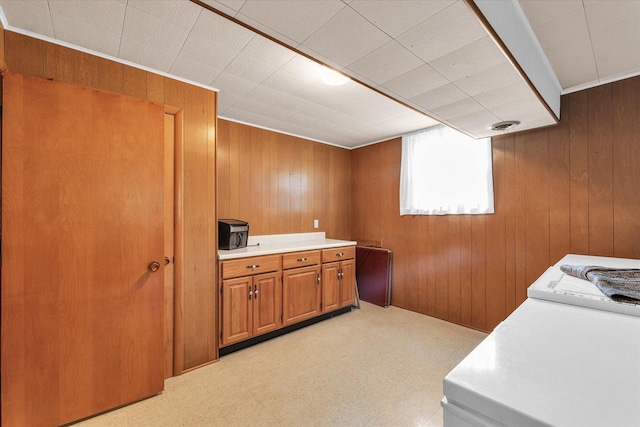 404 Maple Ln, Monticello, IL 61856 - washroom featuring wooden walls